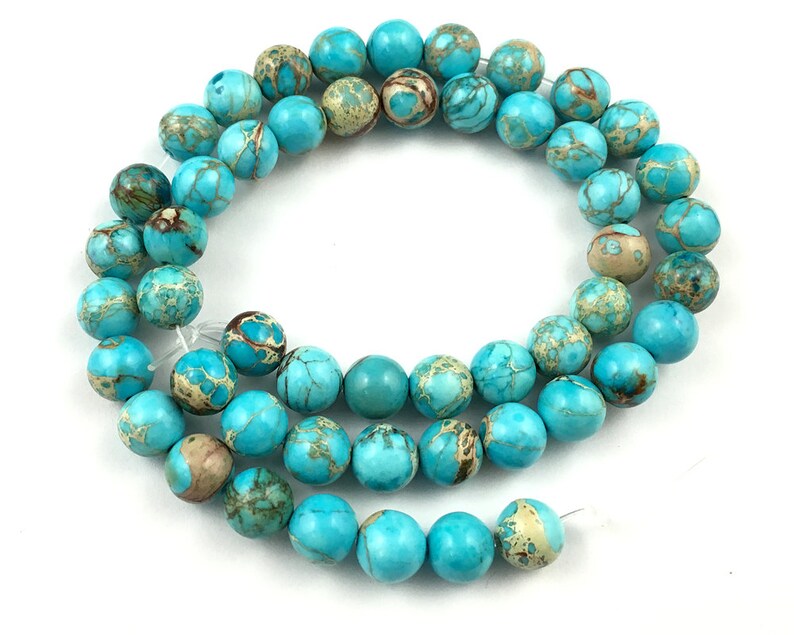 loose semi precious stone beads 8mm 10mm 15/'/' strand round dyed blue jasper gemstone beads natural blue impression jasper beads