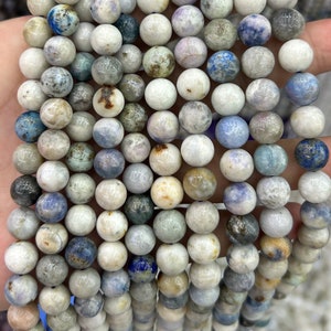 Hackmanite Stone Beads Natural Gemstone Beads 4mm 6mm 8mm 10mm Regular Quality 15'' Strand