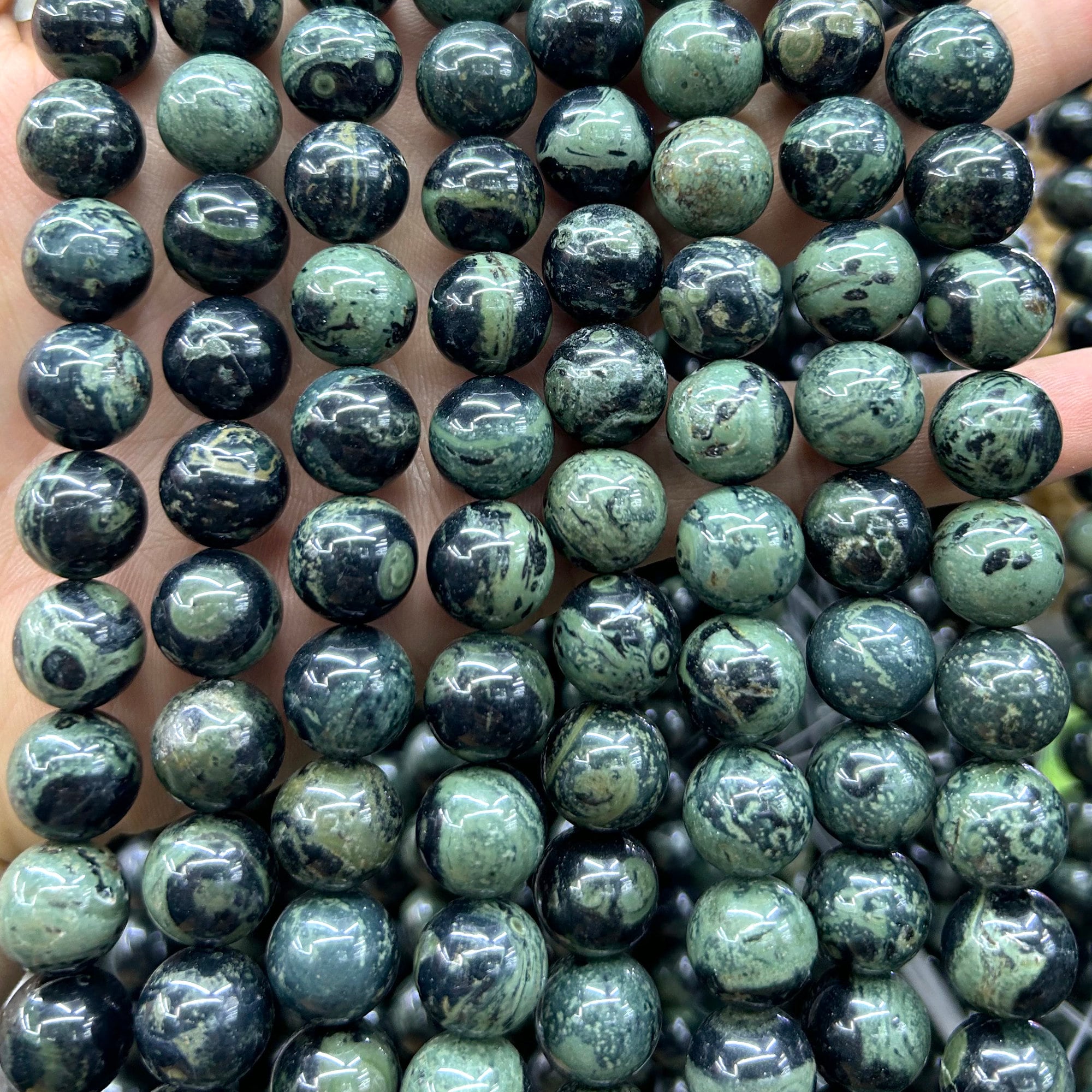 ☆カンババジャスパー＆ブラッドストーンロザリオ☆~Kambaba Jasper~ ☆カンババジャスパー＆ブラッドストーンロザリオ☆~Kambaba Jasper~