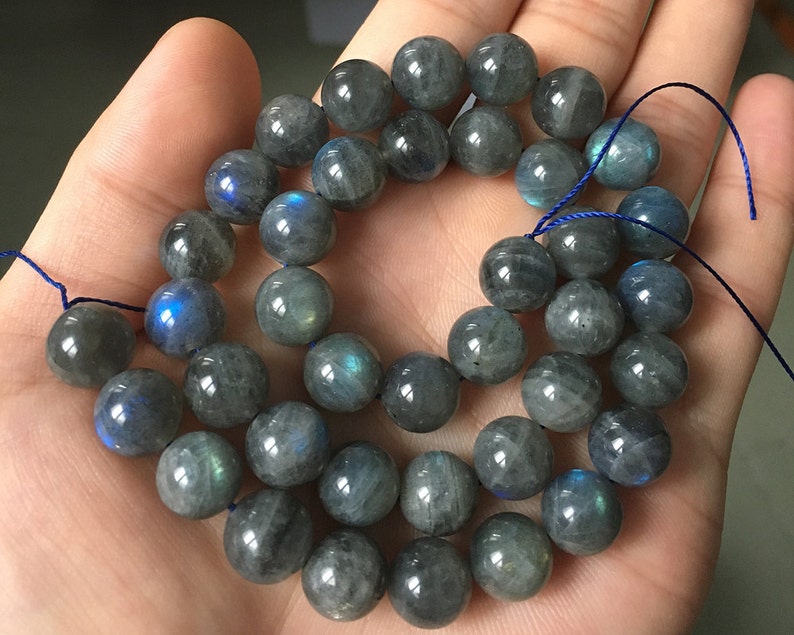 15/" Natural Labradorite Gemstone Round Loose Beads Jewelry Makings Carft 4-10mm
