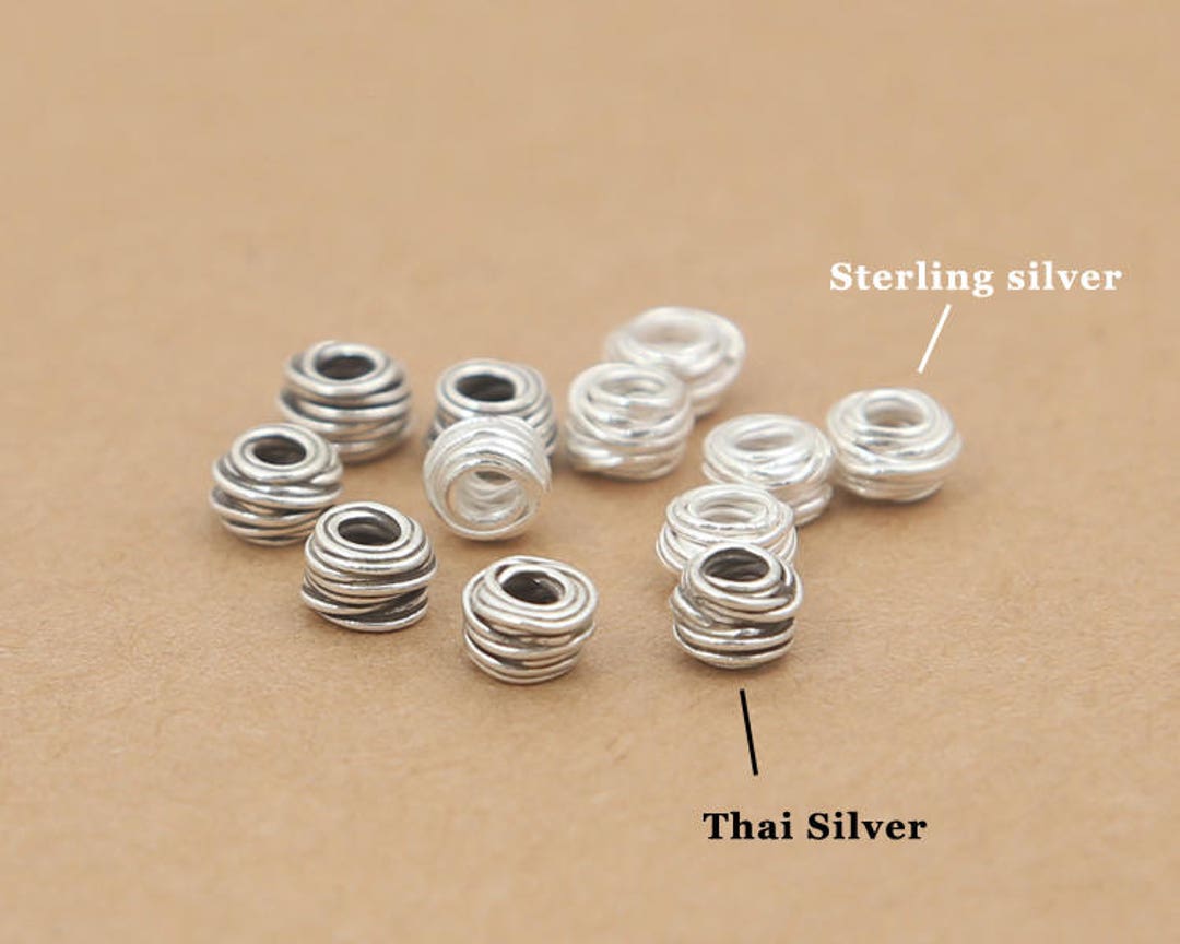 925 Sterling Silver Jewelry Findings Silver Spacer Beads - Etsy