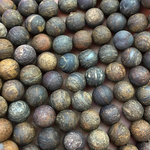 Bronzite Matte Beads, Natural Gemstone Beads, Round Bronzite Stone Beads 4mm 6mm 8mm 10mm 12mm 15&#39;&#39;