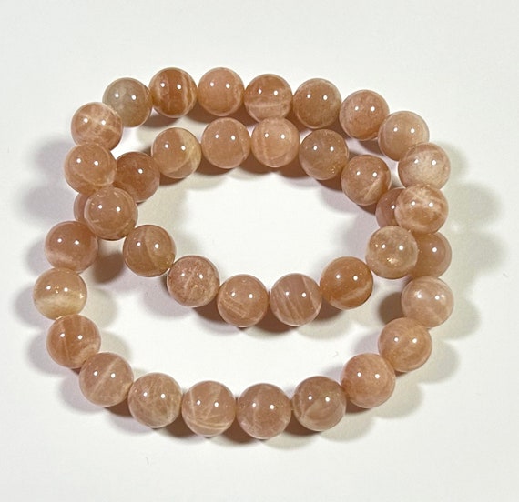 Bracelet Perles Cristal Aurore 23 10mm - Naturel, 1 Pièce, Cadeau De Guérison