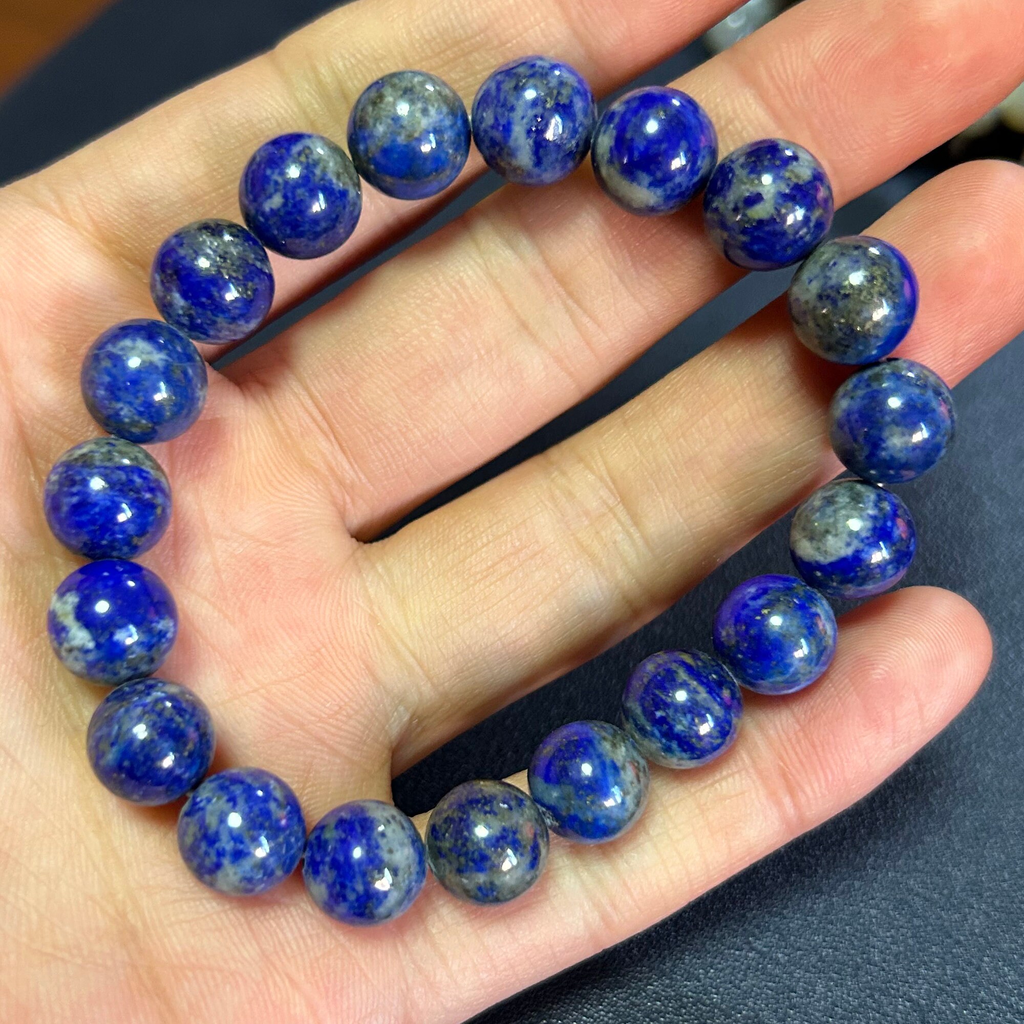Genuine Lapis Lazuli Bracelets, Women Bracelets, Men Bracelets, Healing Bracelet, Energy Stone Beads Bracelet 4mm 6mm 8mm 10mm 12-20mm 7.5''