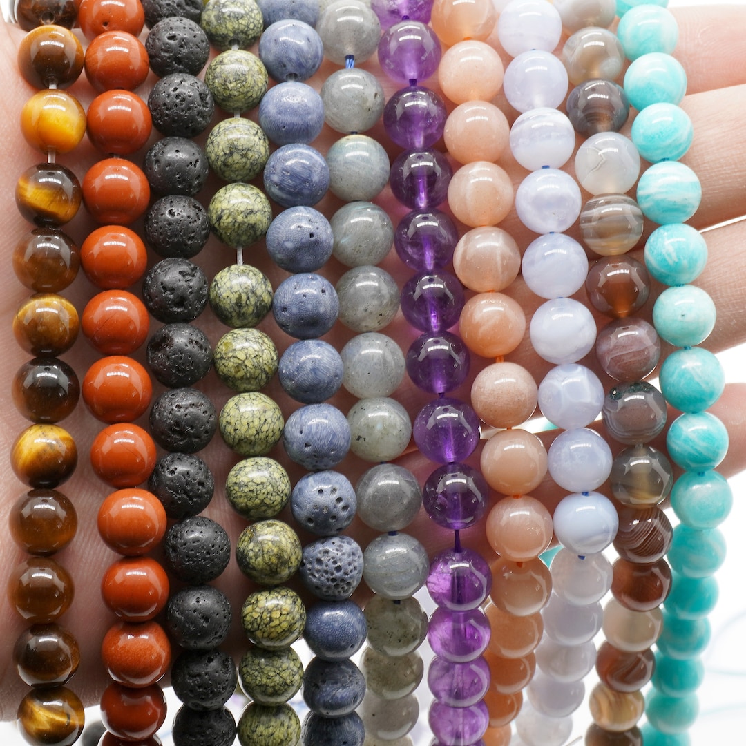 Malahill Natural Faceted Cube Agate Beads - 8mm, 5 Strands Per Bag, For Jewelry Making