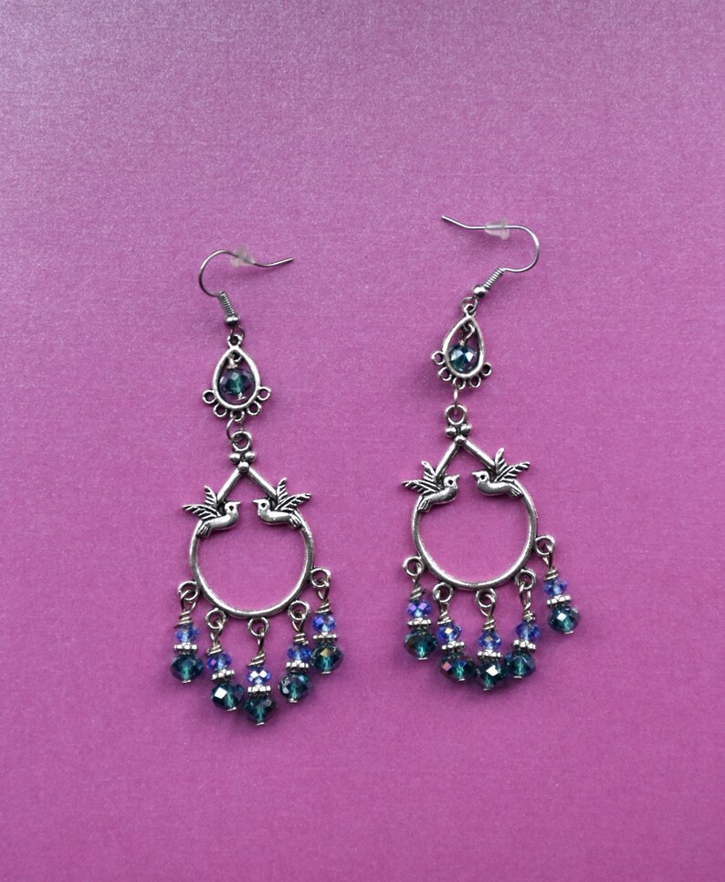 Encanto De Sol De Plata Tibetana Gancho cuelgan pendientes 1 par vendedor del Reino Unido