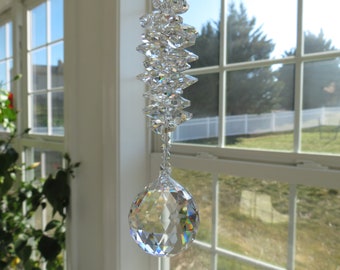 Swarovski Crystal Suncatcher, 30mm Ball Prism, Window Ornament