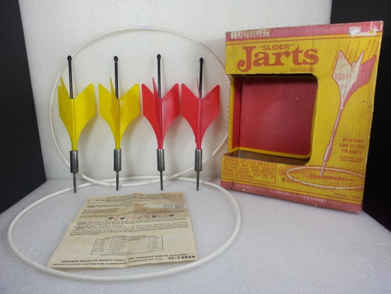 Vintage Regent Slider Jarts - Lawn Darts Model 73929 - Full Set in