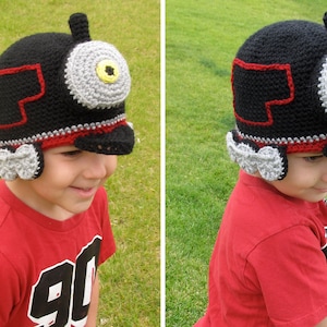 Crochet Train Hat Pattern. Easy Instructions for Cool Locomotive Beanie in Baby, Child, Teen & Adult Sizes PDF FILE image 1