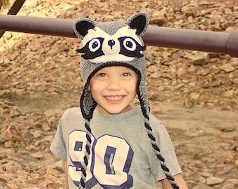 Crochet Raccoon Hat Pattern. A Fun 