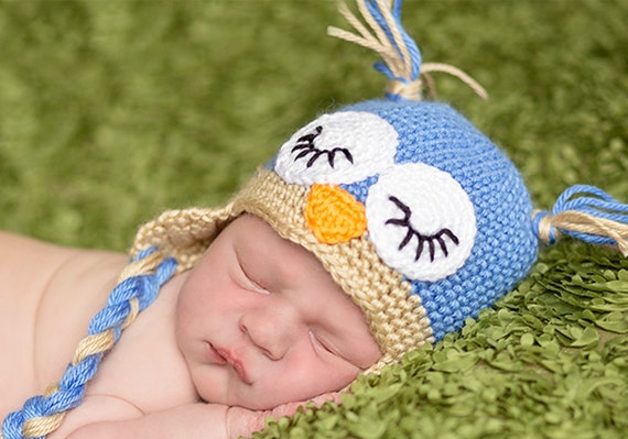 Crochet Owl Hat Pattern. Easy 