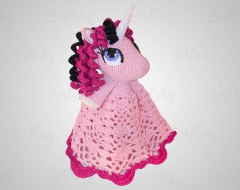 Unicorn Lovey Blanket (pink & sparkly)- Ready to ship SALE!