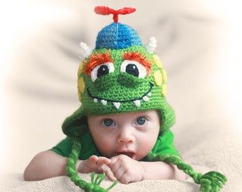 Crochet Monster Hat Pattern. Easy Instructions for Unique Alien Beanie. Cute Boy & Girl Costume for Baby, Kids, Teens and Adults (PDF File)