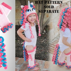 Crochet Unicorn Costume Pattern Pack. Easy Instructions for Cute Pony ...