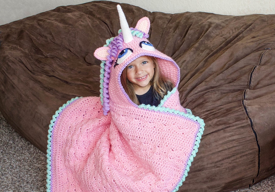 Unicorn hooded throw sale