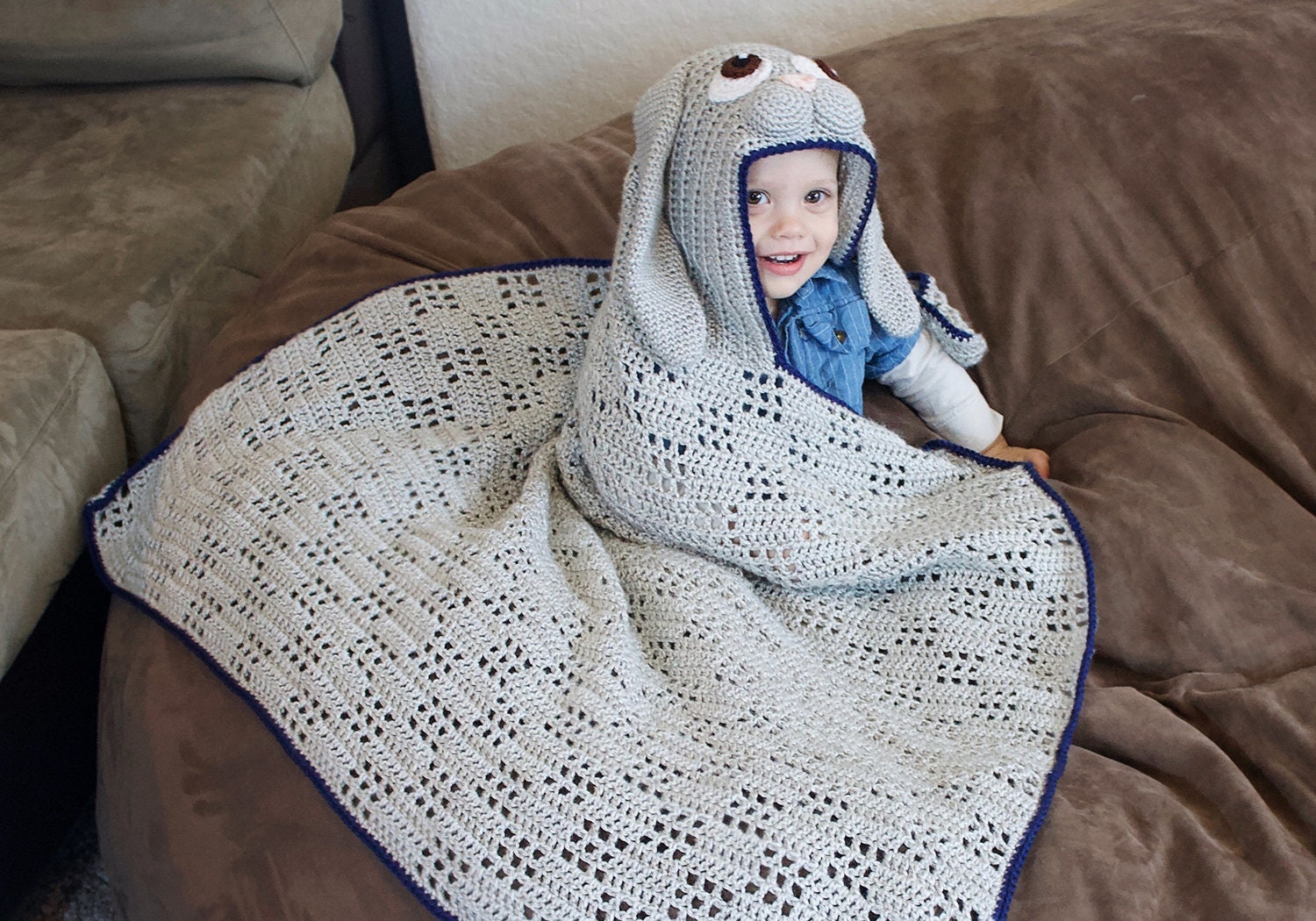 Crochet Bunny Blanket Pattern. Cute Easy Instant Download Instructions for Hooded Wearable Afghan for Babies Kids Adults PDF File Etsy Canada