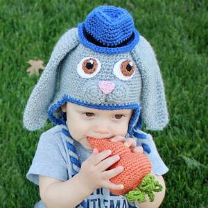 Crochet Bunny Hat Pattern. Easy, Sweet Rabbit Earflap Beanie Instant Download Instructions for cute baby, kid, teen & adult gifts PDF FILE image 5