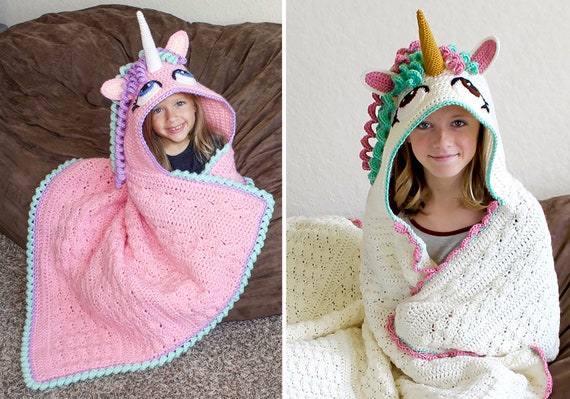 Crochet unicorn hoodie sales