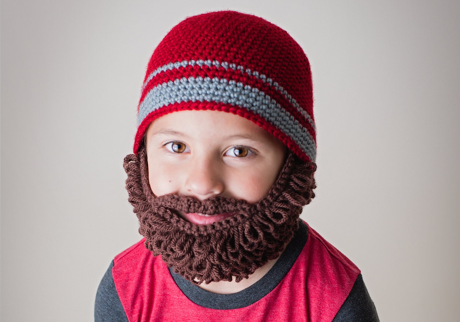 Crochet Beard Beanie Pattern. Easy Instructions for Cool Etsy
