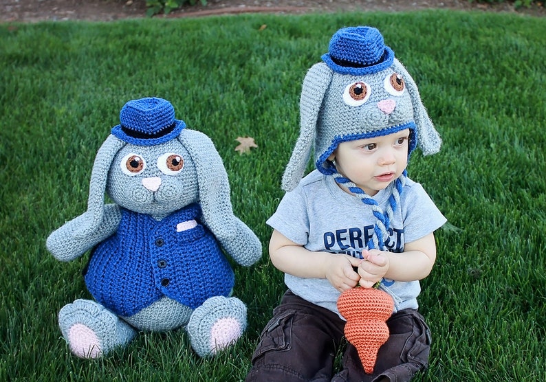 Crochet Bunny Toy Pattern. Easy Instructions for Cute Boy & Girl Easter Bunny Rabbit Amigurumi Doll for DIY Holiday Home Decor PDF FILE image 4