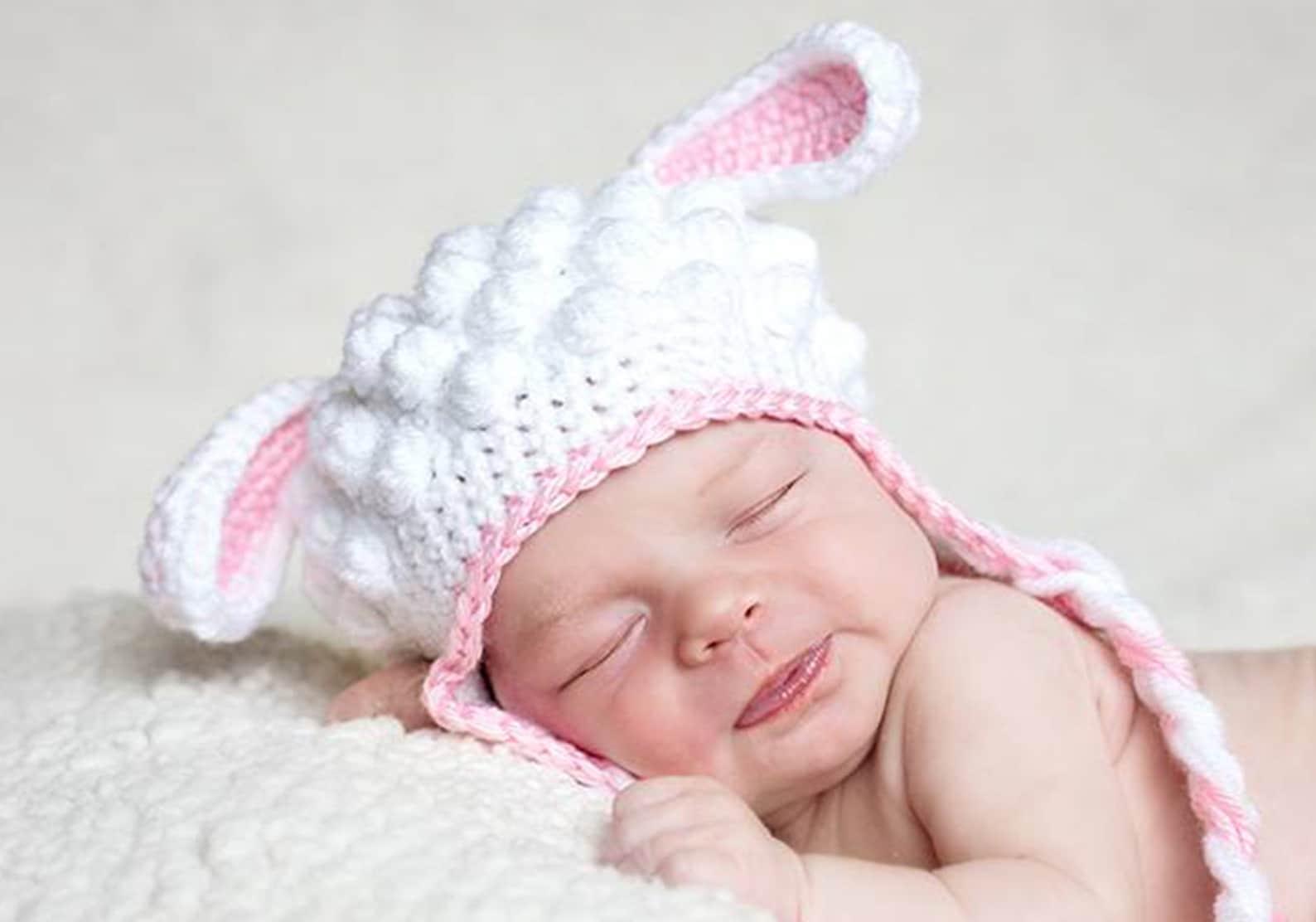 Crochet Lamb Hat Pattern. Easy Instructions for Cute Boy & Etsy