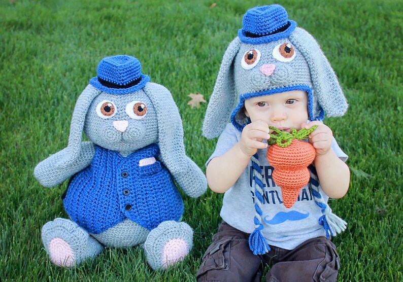 Crochet Bunny Toy Pattern. Easy Instructions for Cute Boy & Girl Easter Bunny Rabbit Amigurumi Doll for DIY Holiday Home Decor PDF FILE image 6