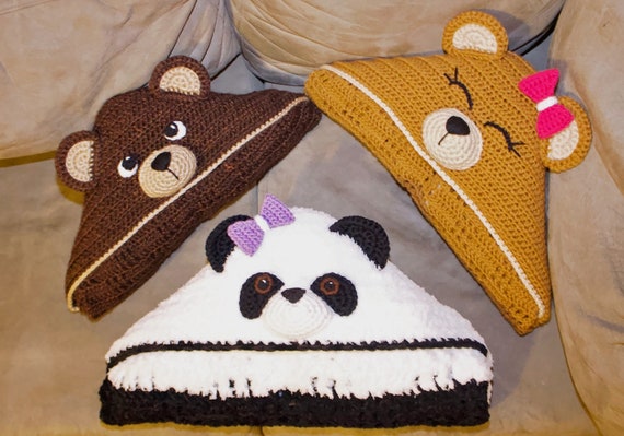 Hooded panda blanket sale