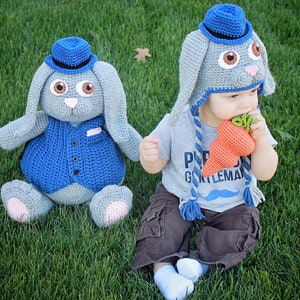 Crochet Bunny Toy Pattern. Easy Instructions for Cute Boy & Girl Easter Bunny Rabbit Amigurumi Doll for DIY Holiday Home Decor PDF FILE image 7