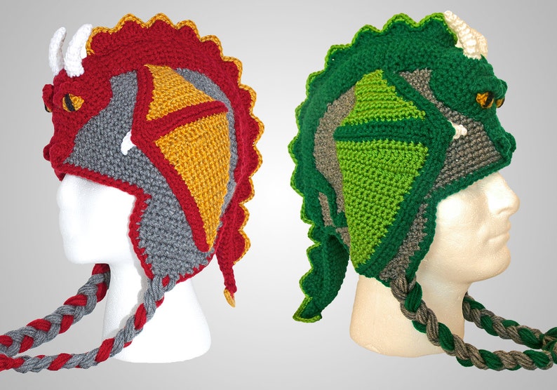 Crochet Dragon Hat /& Stuffed Animal Toy Pattern Combo Pack PDF File Easy and Cool Beanie and Stuffie Instructions for Kids and adults
