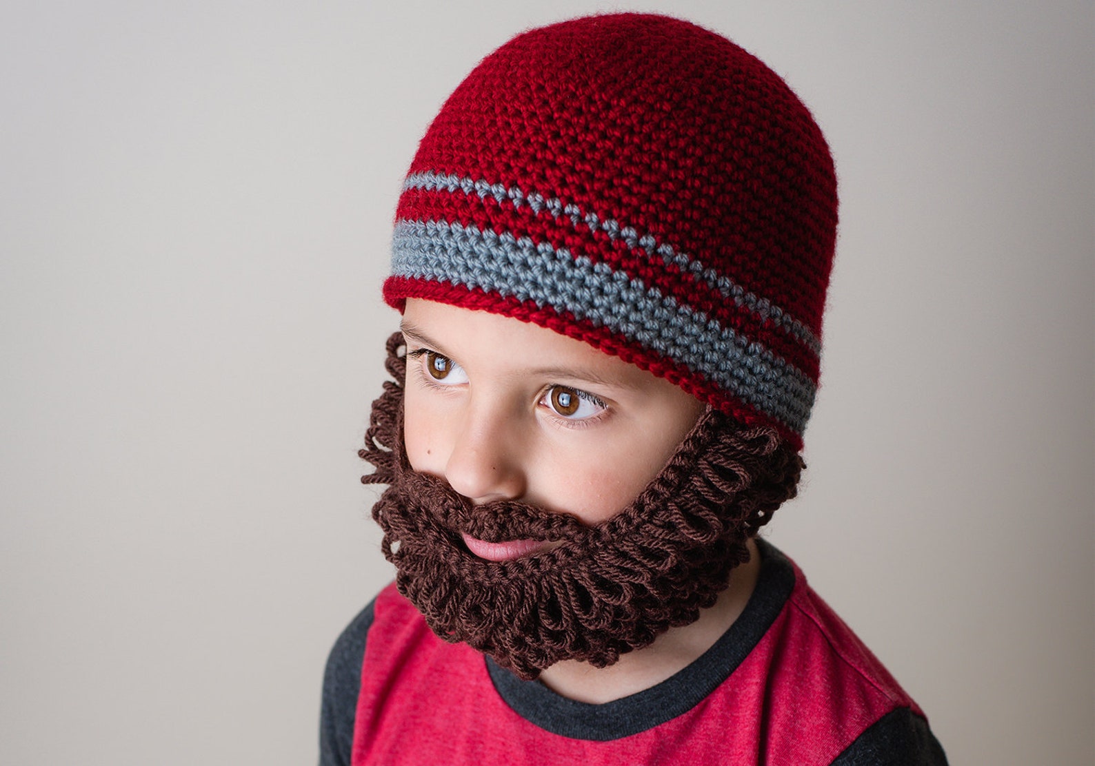 Crochet Beard Beanie Pattern. Easy Instructions for Cool Etsy