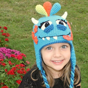 CROCHET PATTERN Monster Hat Pattern For Boys & Girls PDF File image 3