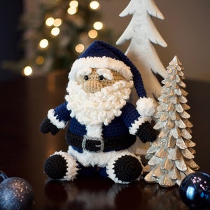 Crochet Santa Pudgy Pal Pattern. Cute And Easy Santa Amigurumi Christmas Decor For Home And Work Or Gift With Downloadable Instructions. image 1