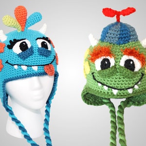 CROCHET PATTERN Monster Hat Pattern For Boys & Girls PDF File image 1