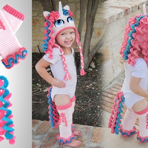Crochet Unicorn Costume Pattern Pack. Easy Instructions for Cute Pony ...