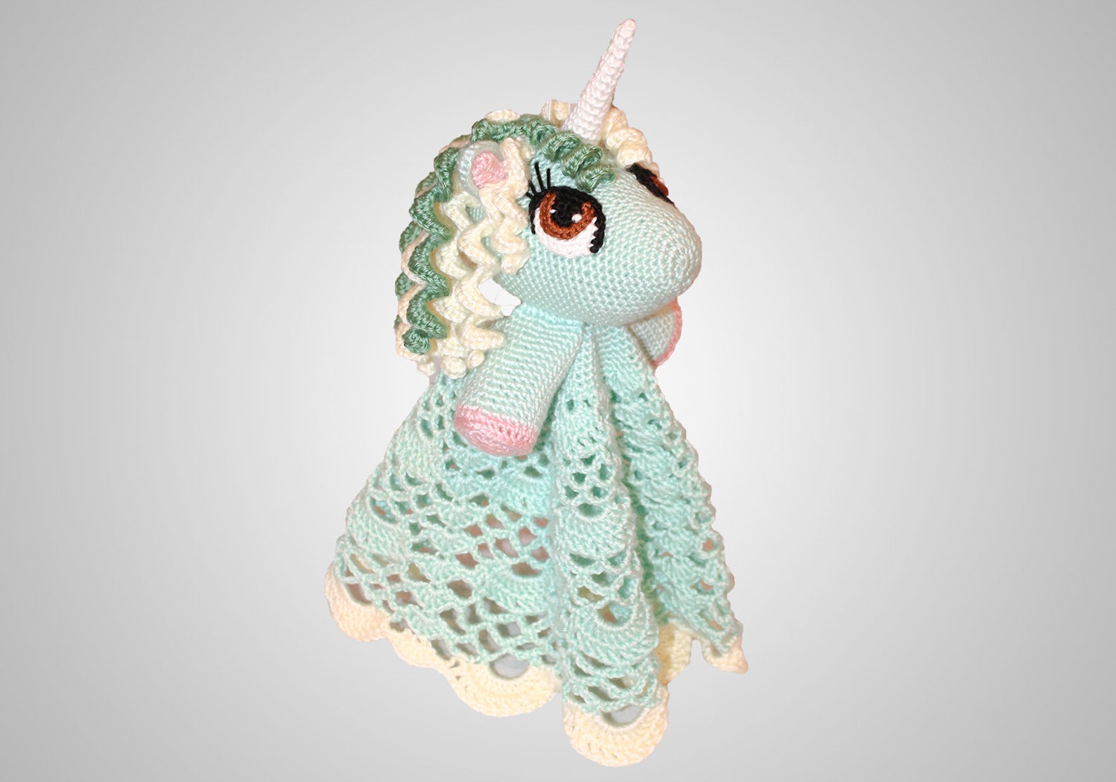 Crochet Unicorn Lovey Pattern. Cute Easy Instructions for Etsy