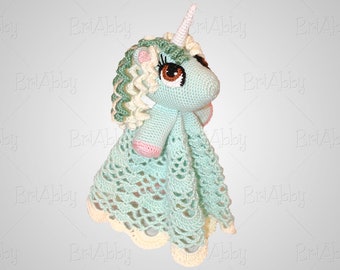 Unicorn Lovey Security Blanket- Ready to ship SALE!