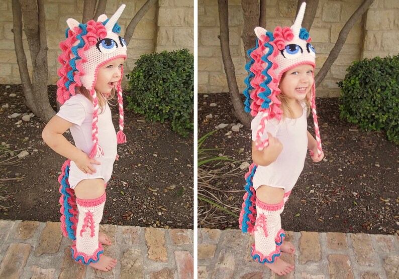 Crochet Unicorn Costume Pattern Pack. Easy Instructions for | Etsy