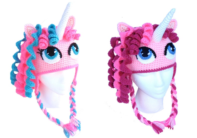 Crochet Unicorn Hat & Basket Pattern Pack. Easy Instructions for Cute Pony Beanie for Baby, Kid, Teen and Adults and Easter Bag PDF FILES image 9