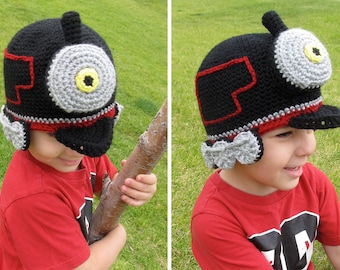 Crochet Train Hat Pattern. Easy Instructions for Cool Locomotive Beanie in Baby, Child, Teen & Adult Sizes (PDF FILE)