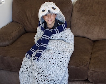Crochet Owl Blanket Easy Instructions for Cute Boy and