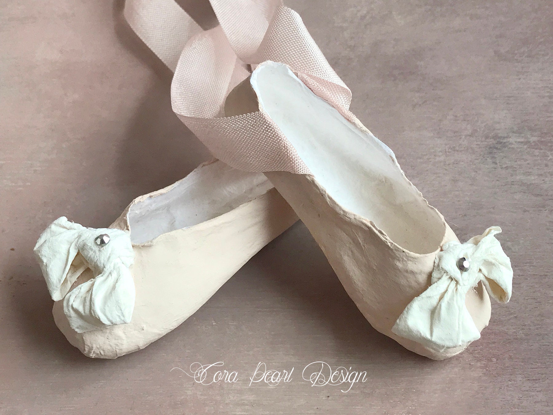 Miniature Paper Pointe Shoes in Ballerina Gift Box Paper Etsy
