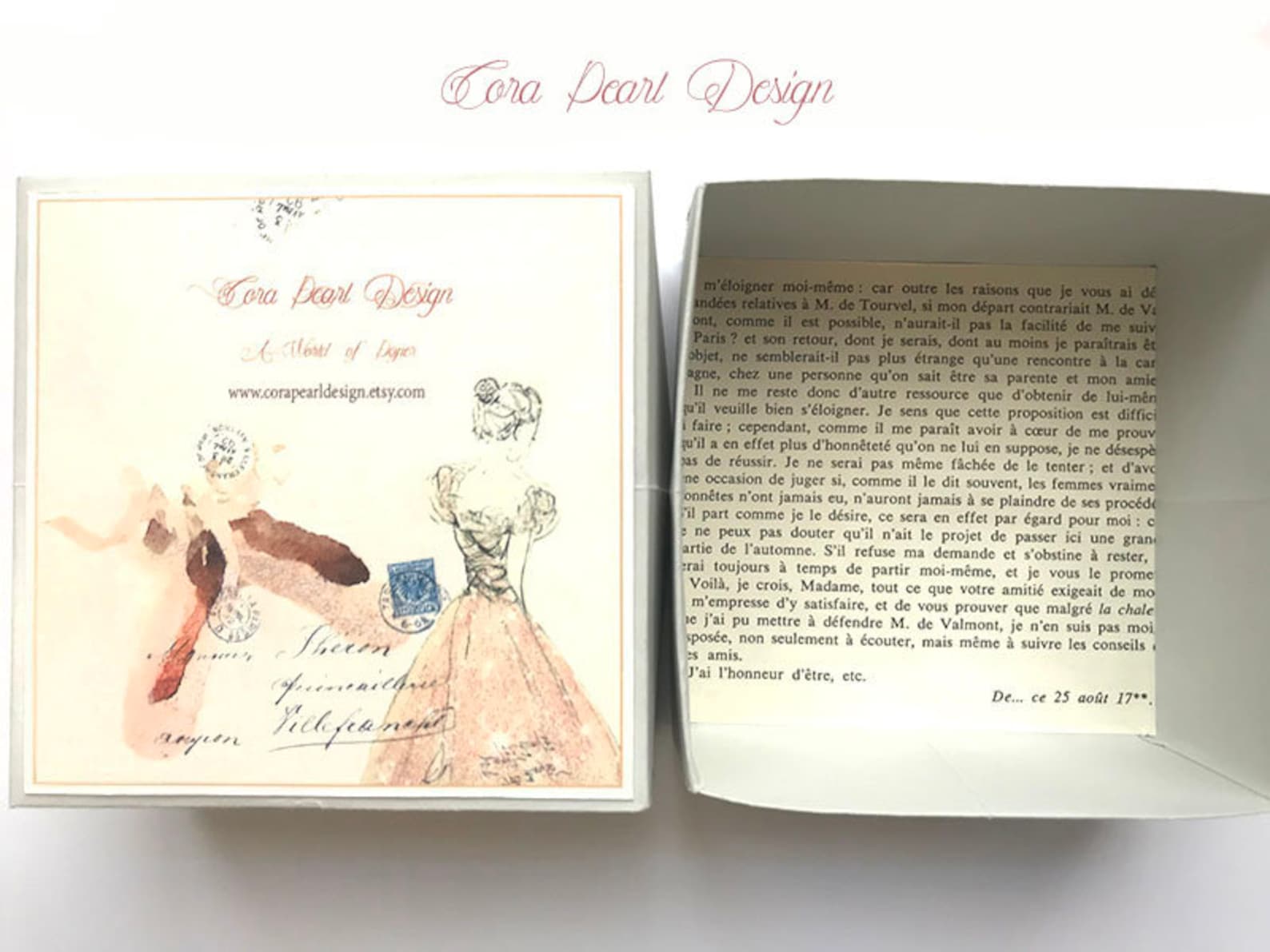 single vintage rhinestone pink paper miniature pointe shoes in gift box - paper ballet shoes - paper sculpture - ballet gifts