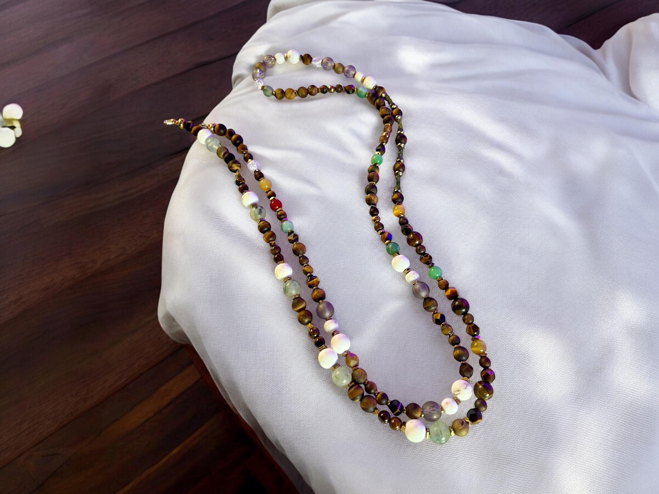 Handmade Beaded Phone Lanyard: Crossbody Strap Necklace — view 2