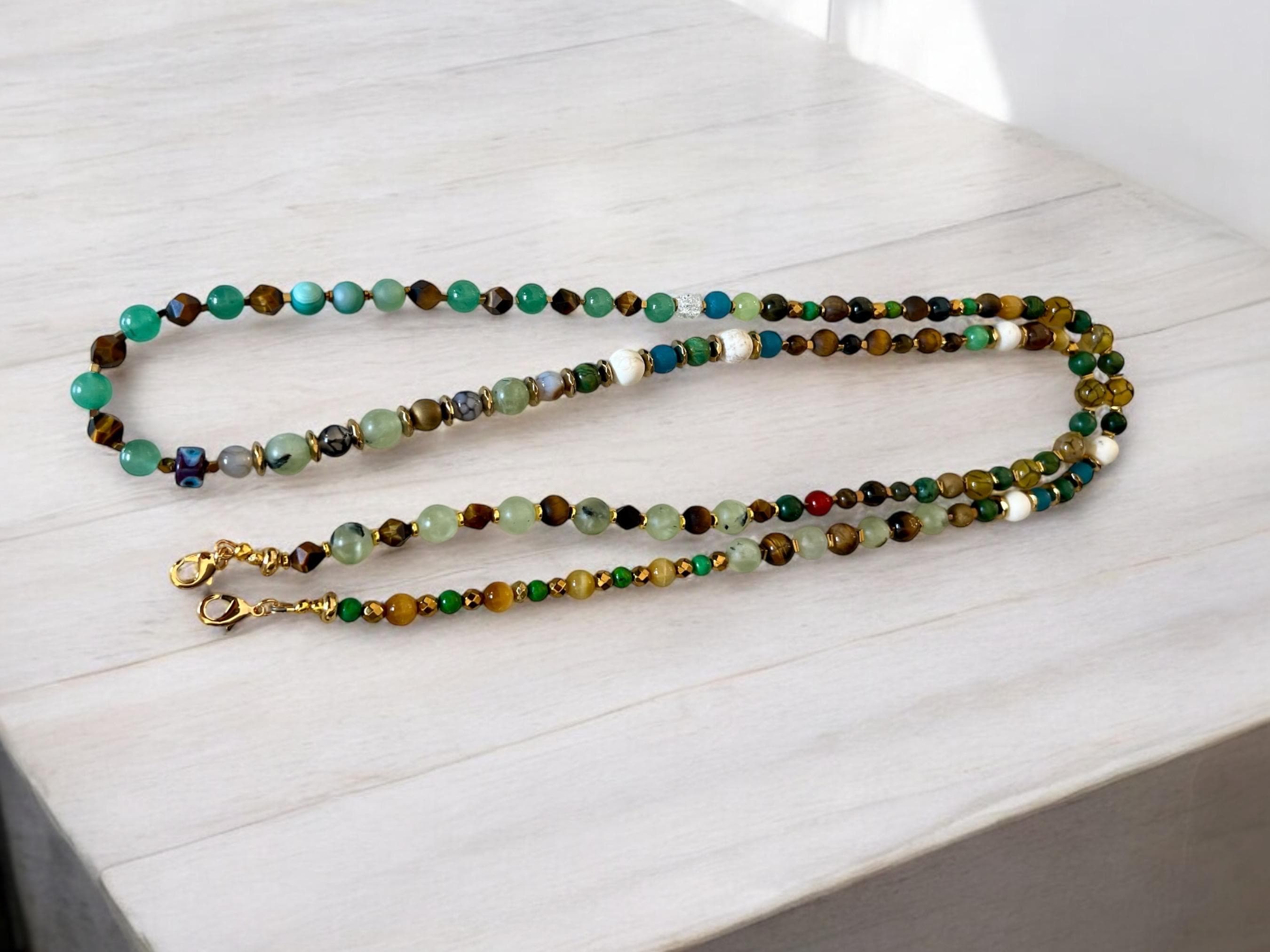 Handmade Beaded Lanyard Crossbody Strap Necklace for Phone — view 5