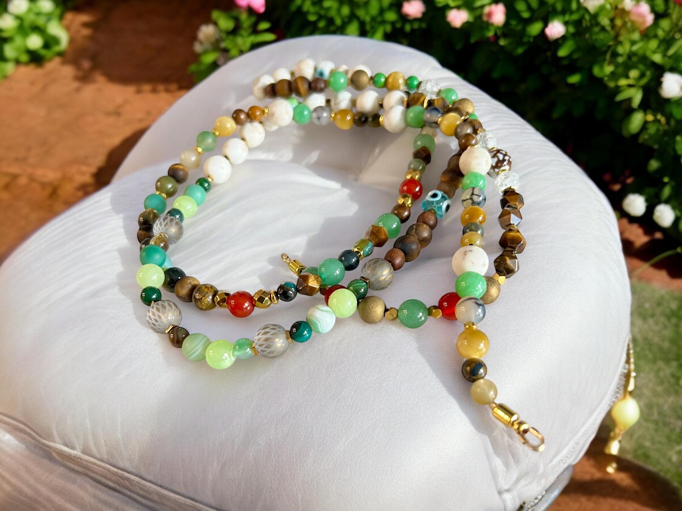 Handmade Beaded Lanyard Crossbody Strap Necklace for Phone — view 2