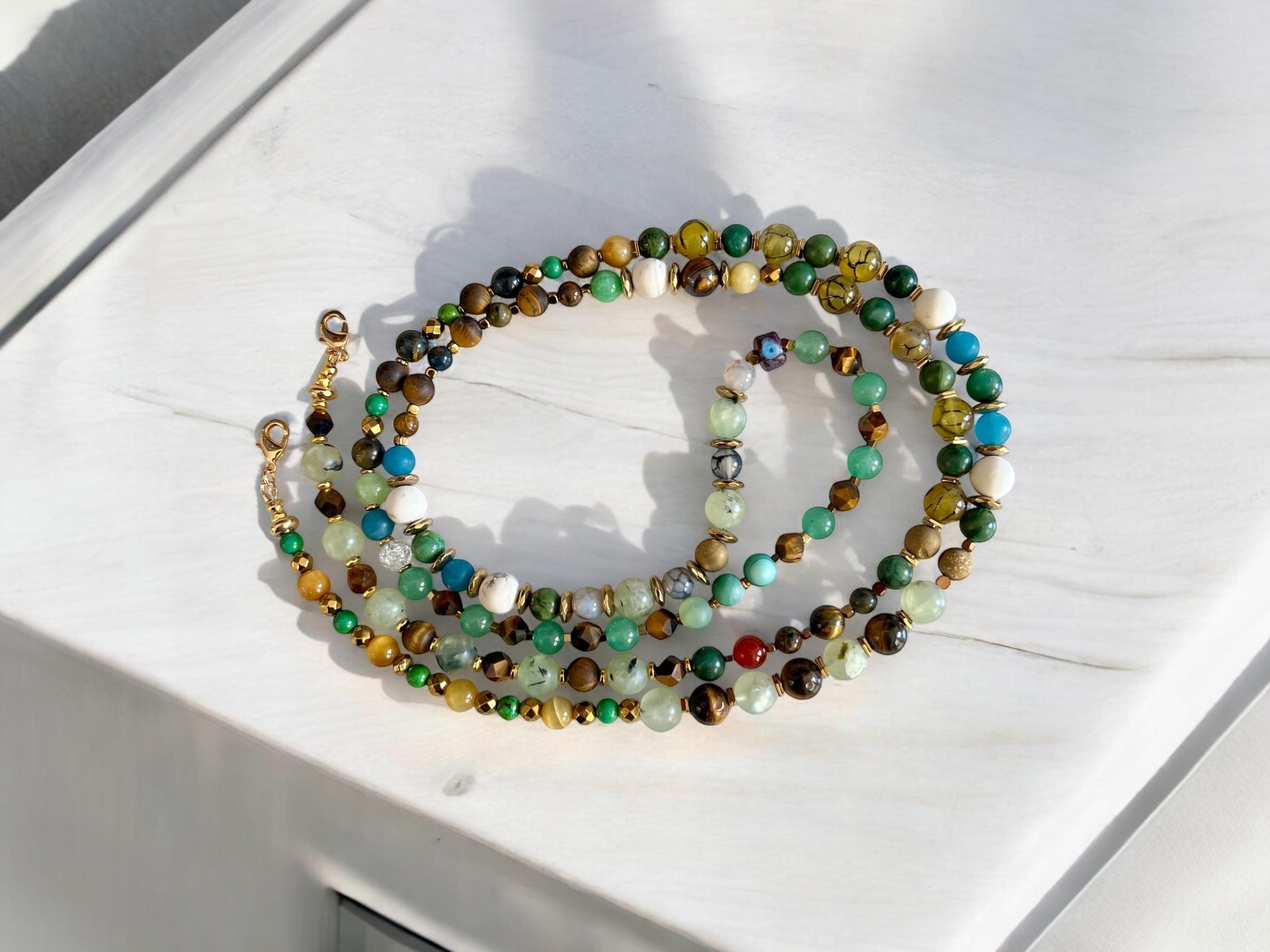 Handmade Beaded Lanyard Crossbody Strap Necklace for Phone — view 2