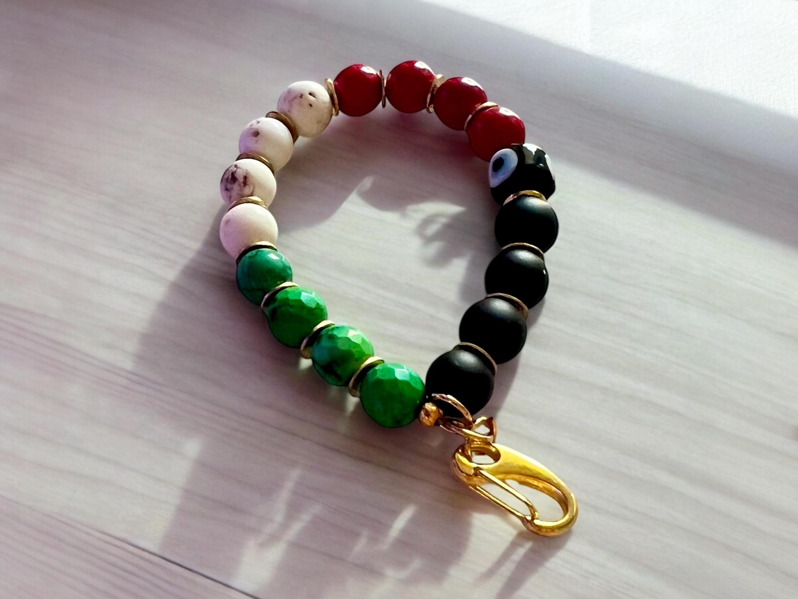 Palestinian Beaded Keychain | Purse Charm | Support Palestine — view 4