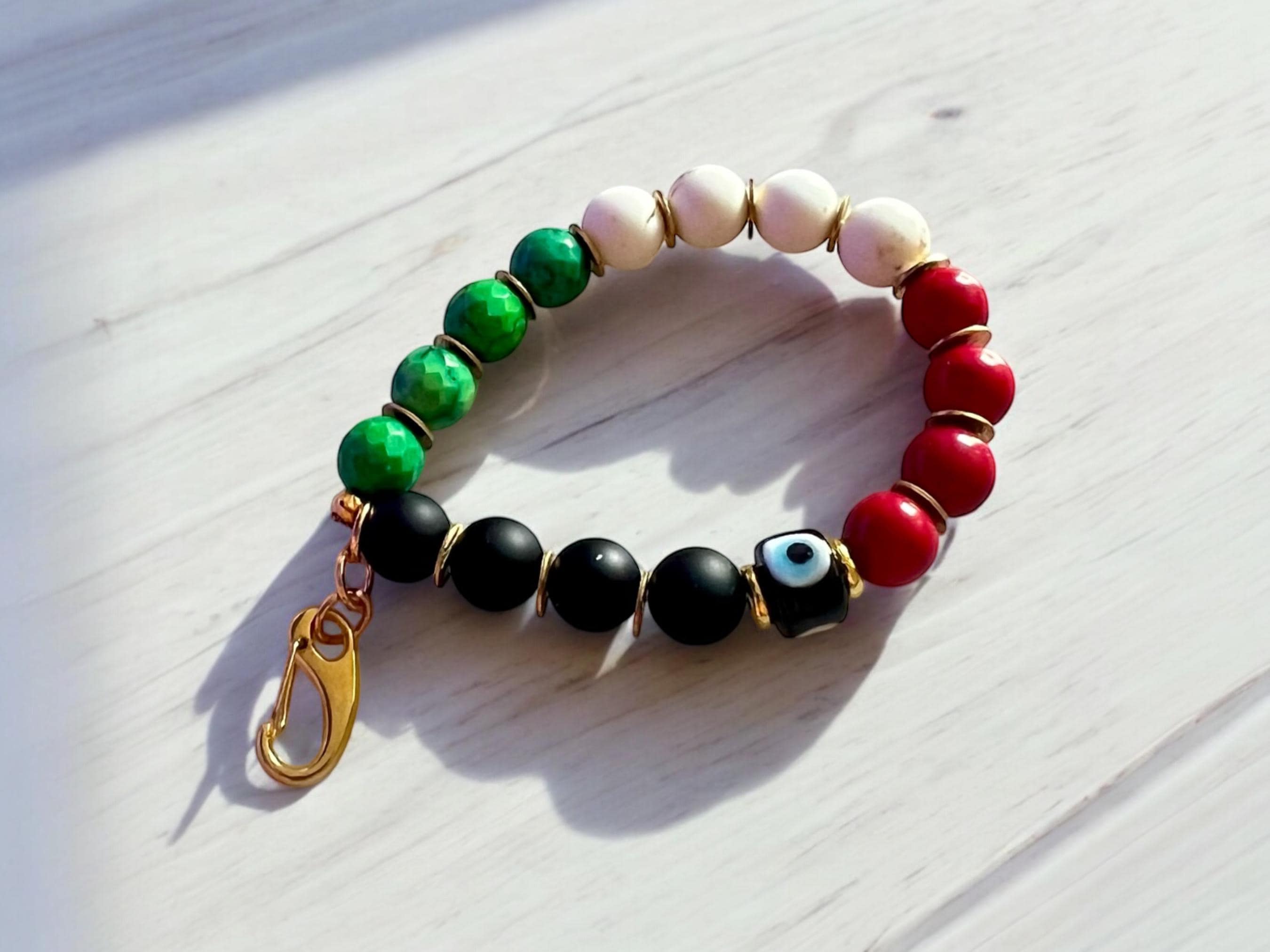 Palestinian Beaded Keychain | Purse Charm | Support Palestine — view 2