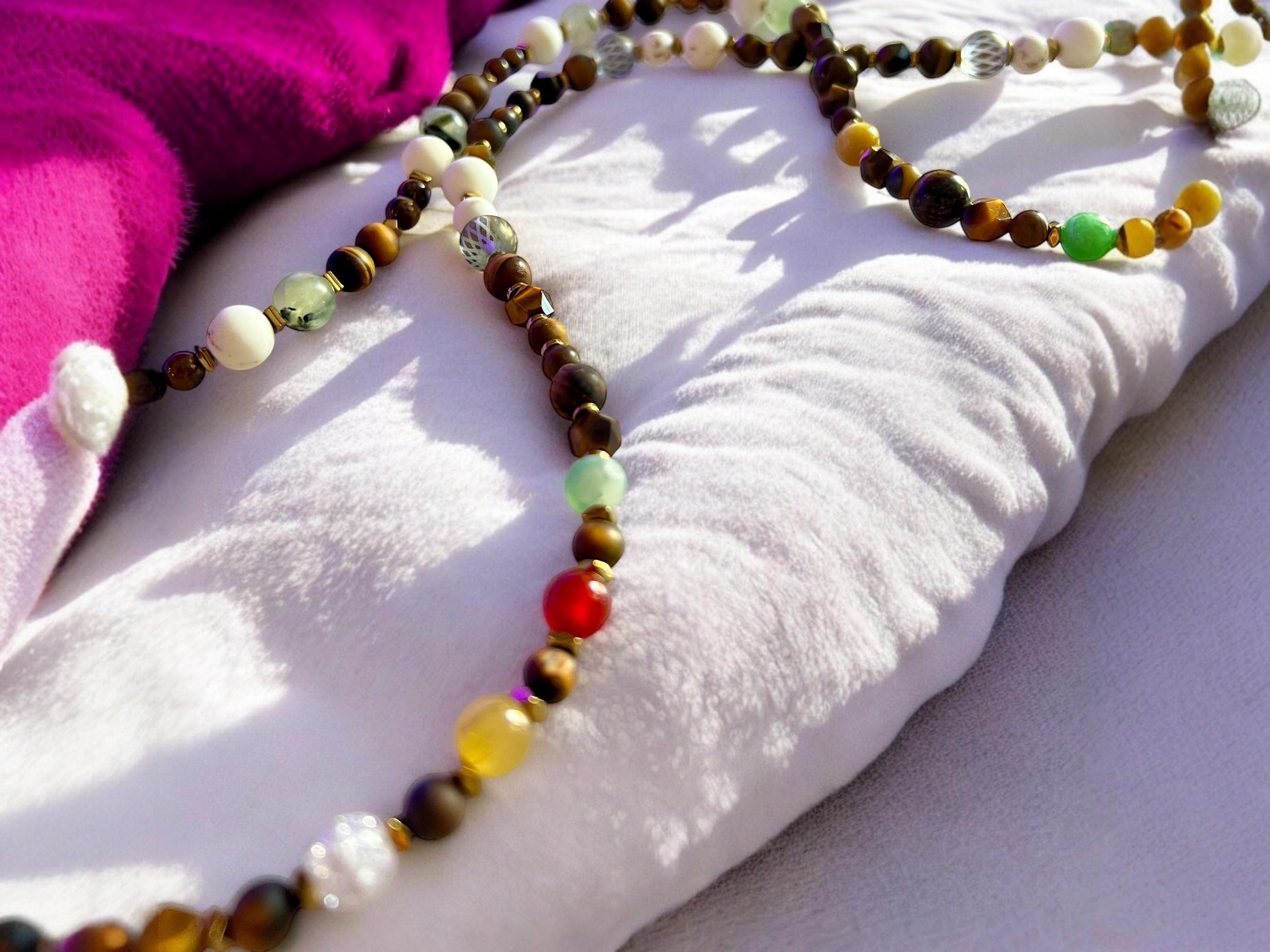 Handmade Beaded Phone Lanyard: Crossbody Strap Necklace — view 4
