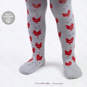 Chicken tights 1-8 YEARS, for baby toddler girls